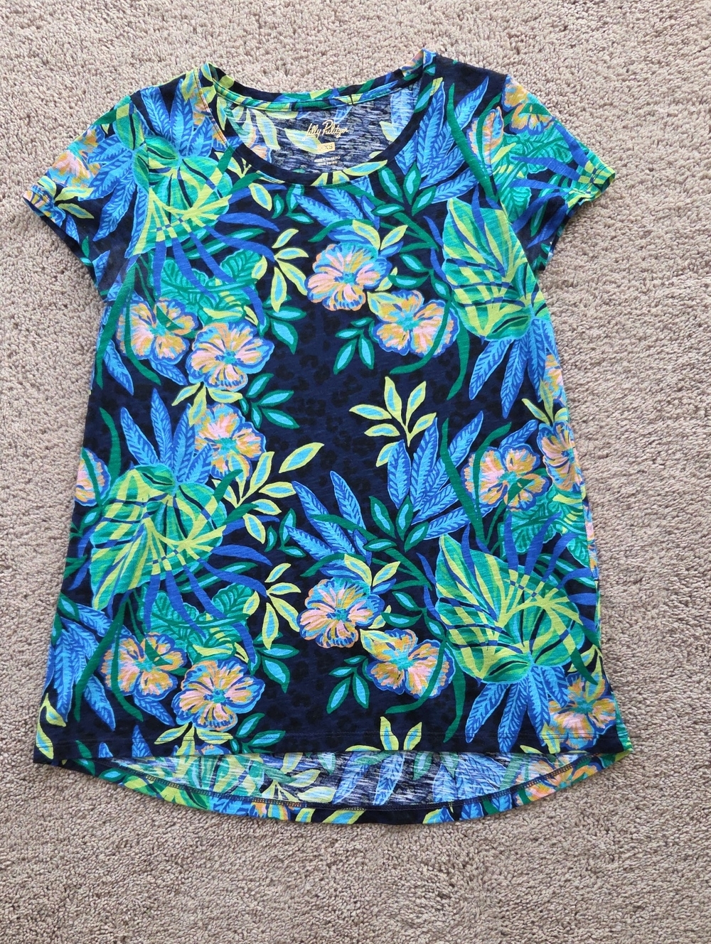Lilly Pulitzer Multicolor Tropical Print Tee